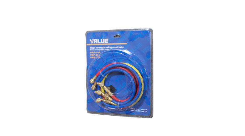 Refrigerant Charging Hose Value Refrigerant Hose VRP-C-U-R/B/Y 150cm (with check valve)